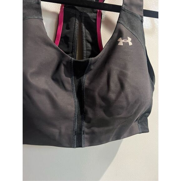 Under Armour Black Bra Woman’s Size 34C Heat Gear - Picture 3 of 16